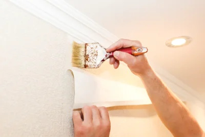 Pose de papier peint à l'Isle-Bouzon — revêtements muraux et toiles de verre